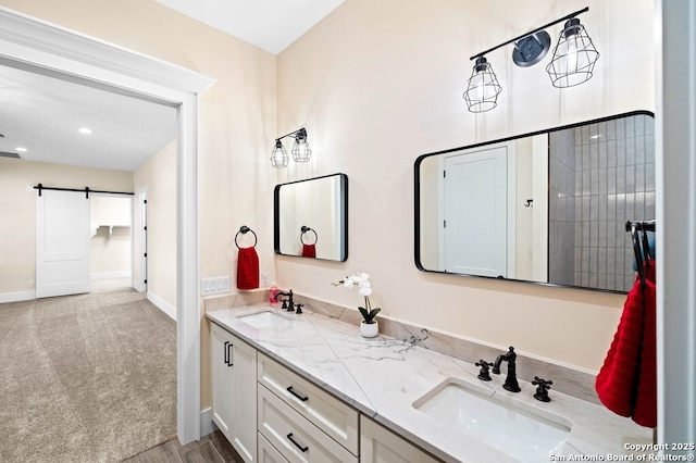 bathroom with vanity