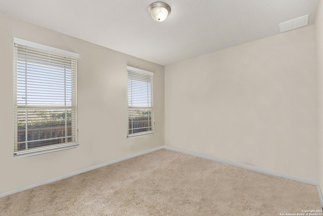 view of carpeted empty room