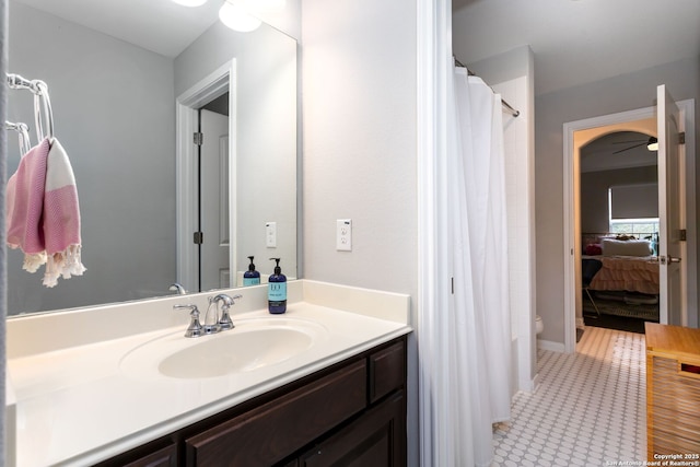 bathroom with vanity