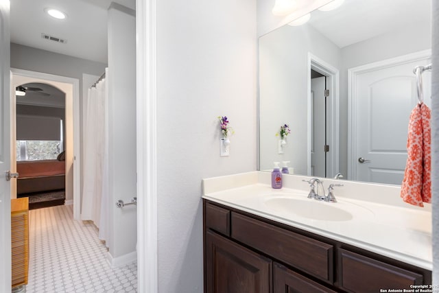 bathroom featuring vanity