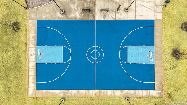 view of basketball court