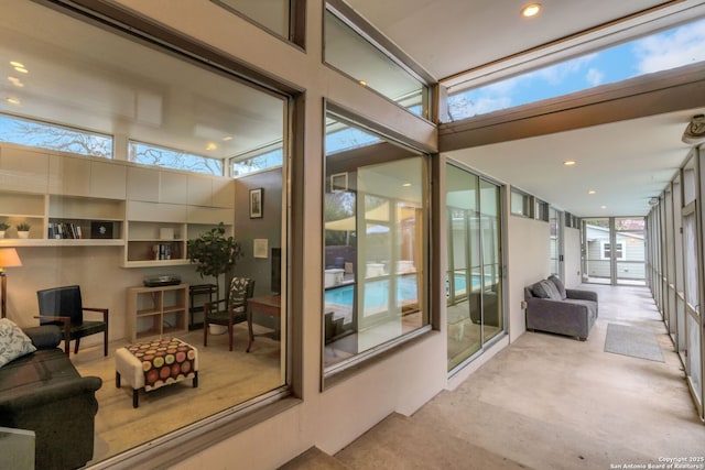 view of sunroom / solarium