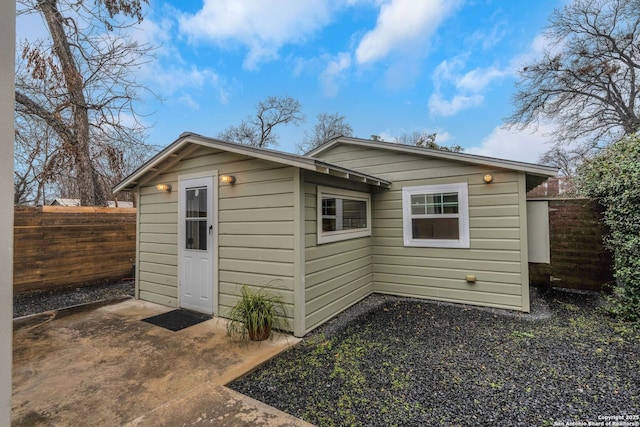 view of outbuilding