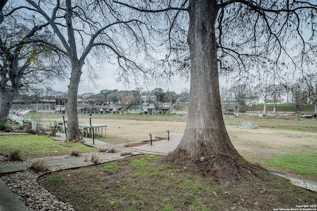 view of community with a lawn