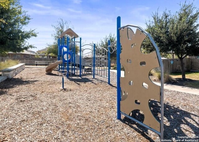 view of jungle gym