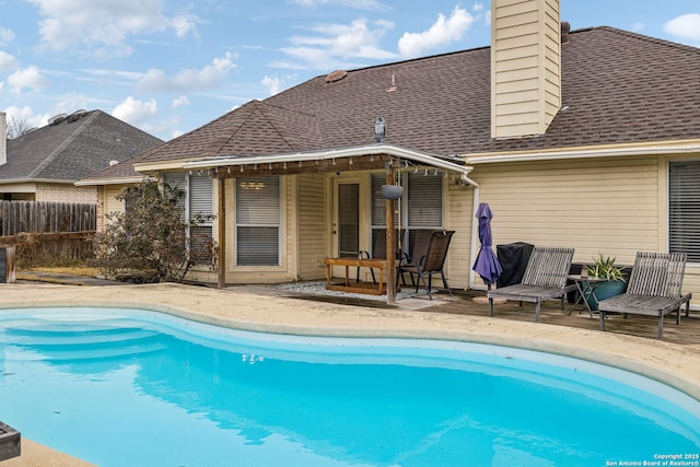 view of pool with a patio