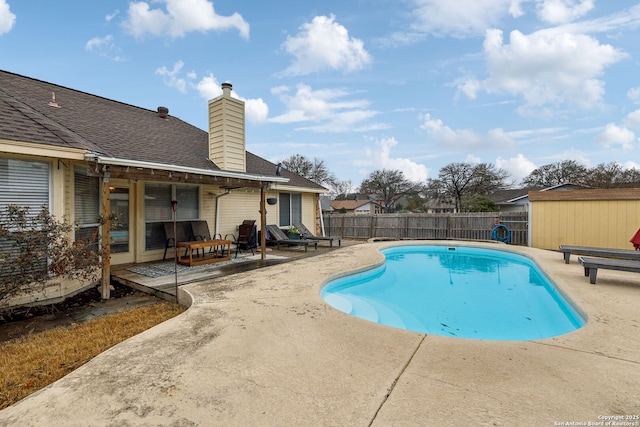 view of pool with a patio area