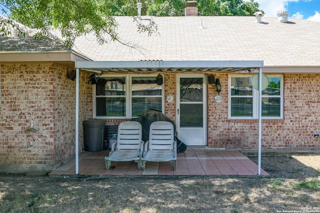 exterior space with a patio