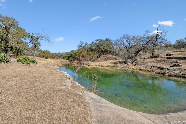 view of water feature