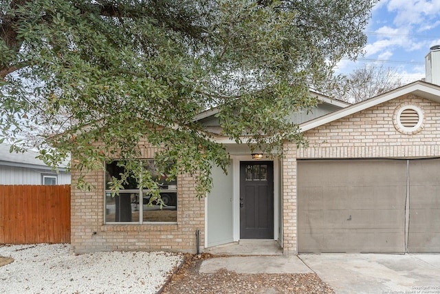 view of front of house featuring a garage