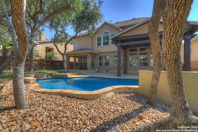 view of pool with a patio area