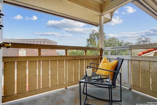 view of balcony