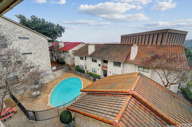 view of pool with a patio