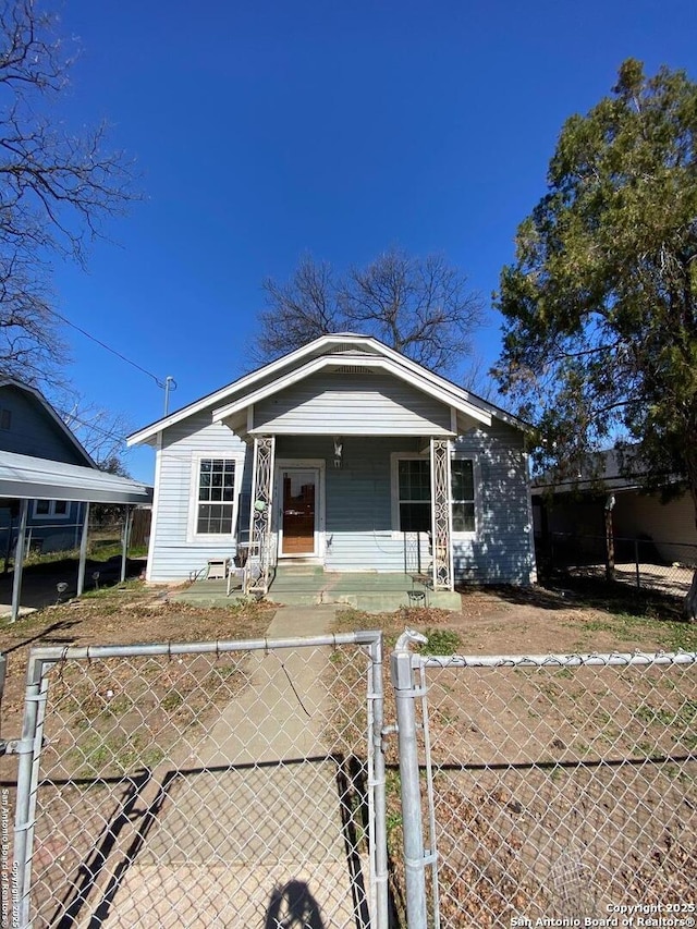 view of front of home