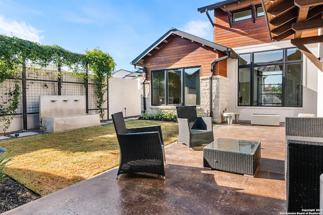 view of patio / terrace with an outdoor hangout area