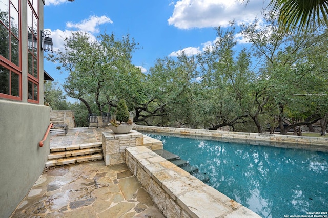 view of pool with a patio