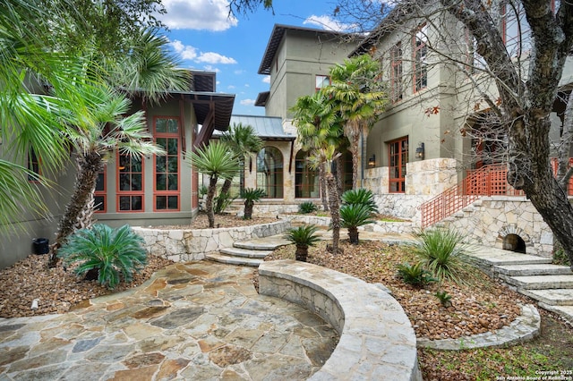 view of patio / terrace featuring french doors