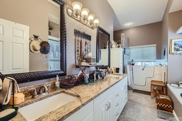 bathroom with vanity