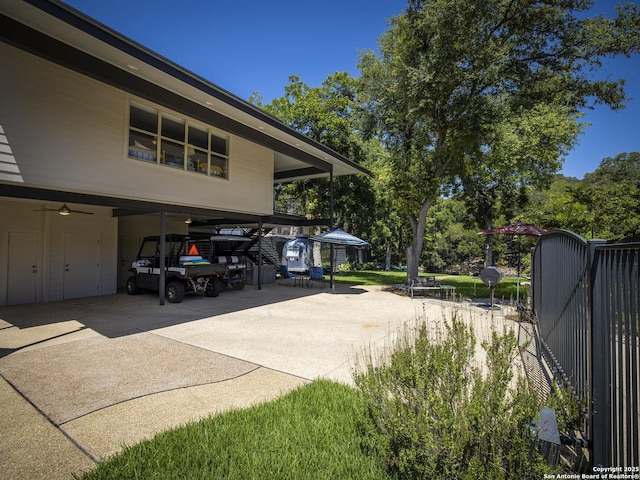 view of car parking