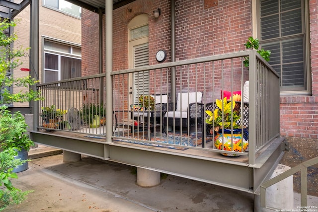 view of balcony