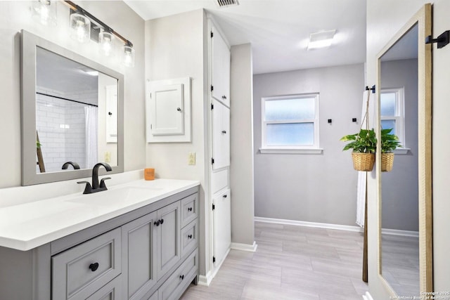 bathroom featuring vanity