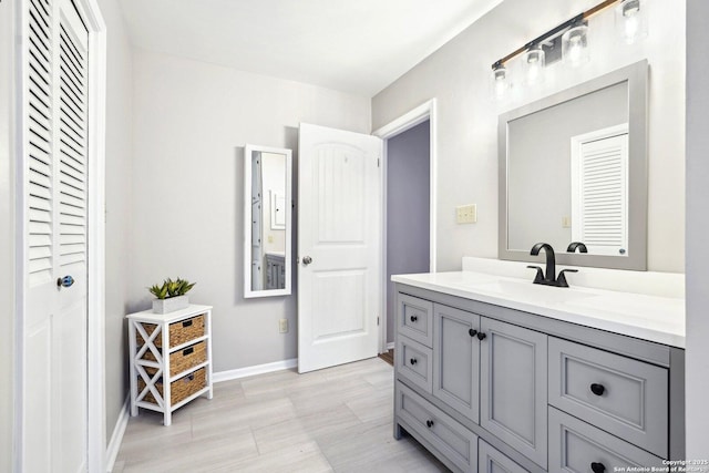 bathroom featuring vanity