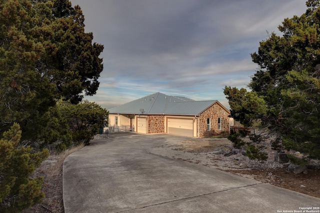 ranch-style house with a garage