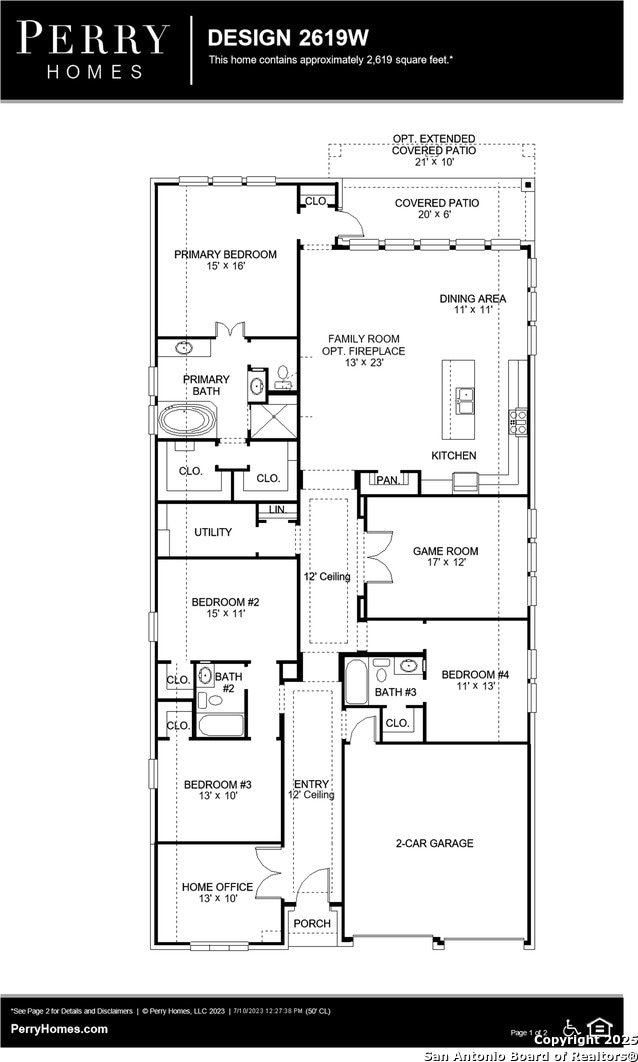 2929 Vistablue Ln, San Antonio, TX 78245 - floor plan