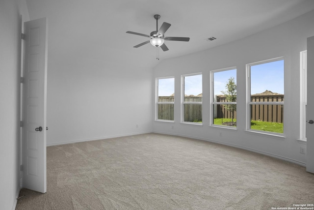 312 Hulda Trl, New Braunfels, TX 78130 - carpeted spare room featuring a ceiling fan and baseboards
