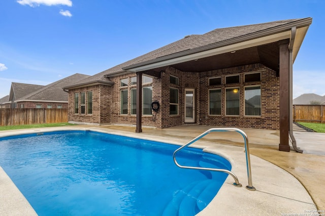 view of pool with a patio area