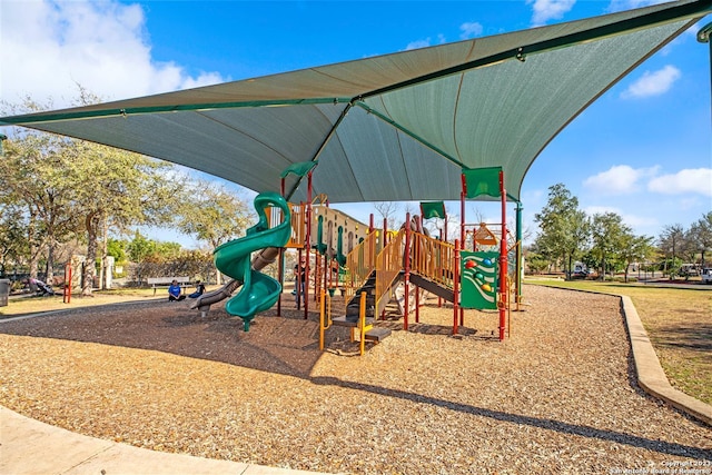 view of jungle gym