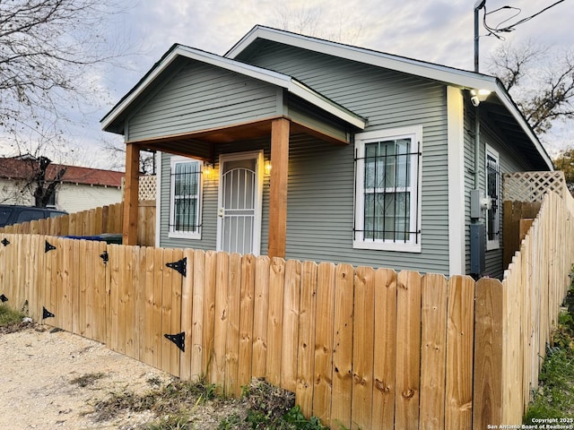 view of bungalow