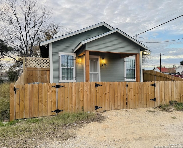 view of front of property