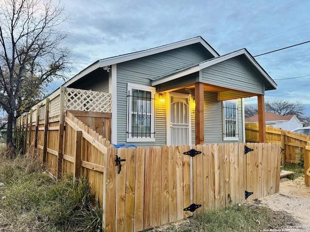 view of front of home