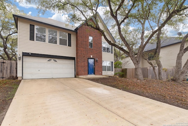 view of front of house featuring a garage