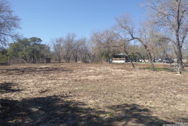 view of yard with a gazebo