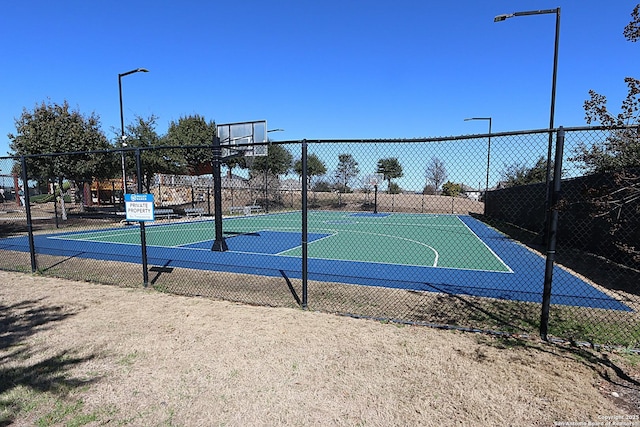 view of basketball court