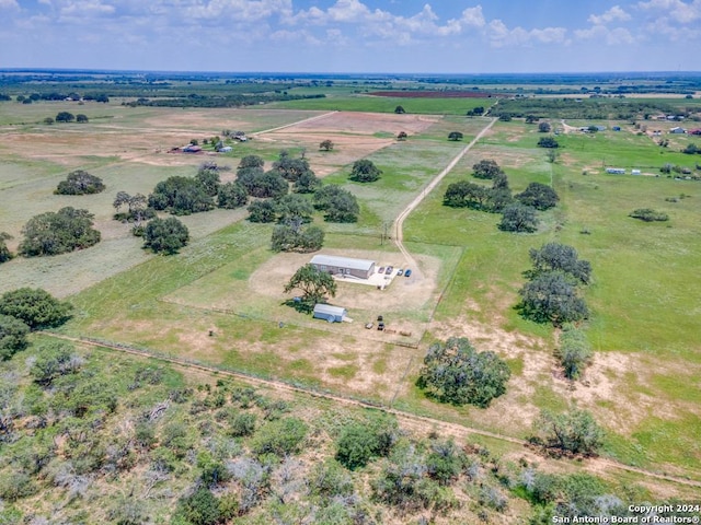 aerial view with a rural view