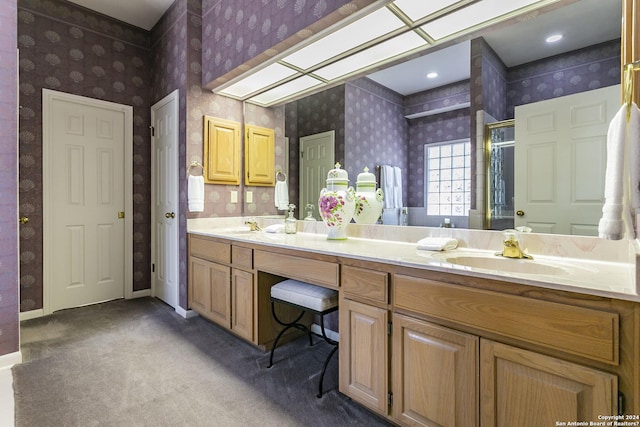 bathroom with vanity