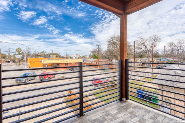 view of balcony