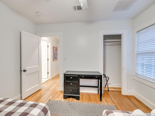 337 W Hackberry St, Fredericksburg, TX 78624 - bedroom featuring light hardwood / wood-style floors