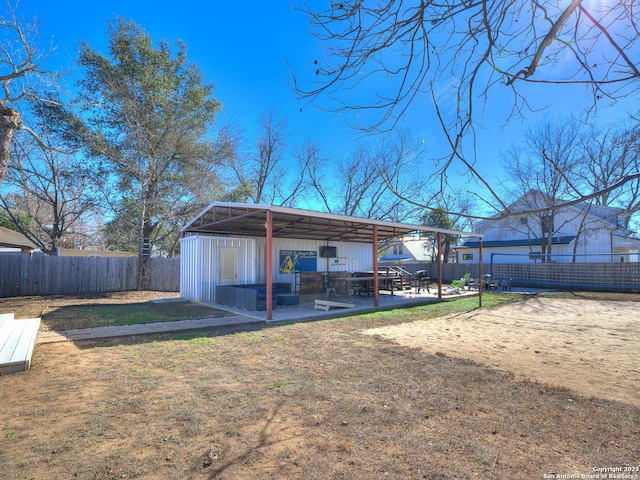 337 W Hackberry St, Fredericksburg, TX 78624 - view of yard with an outdoor structure
