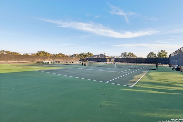 view of tennis court