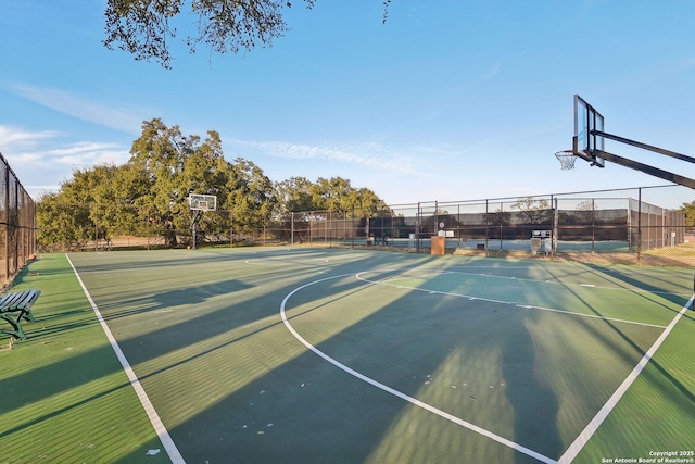 view of basketball court