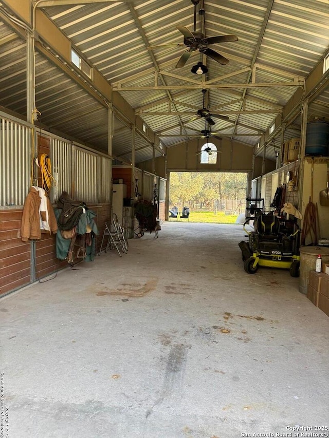 view of horse barn