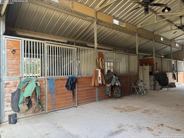 view of horse barn