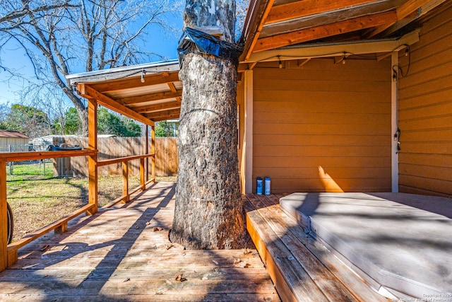 view of wooden terrace