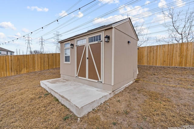 view of outbuilding