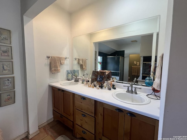 bathroom featuring vanity