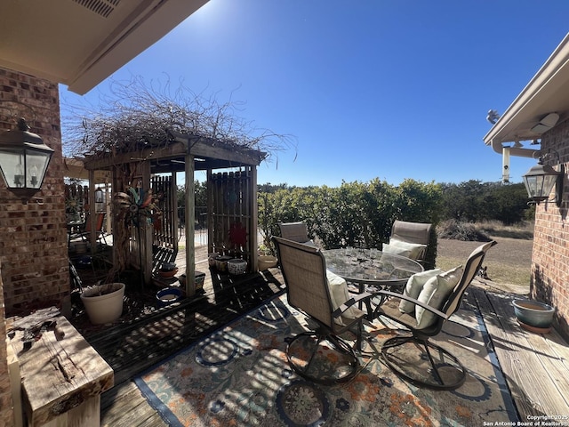 view of patio featuring a gazebo